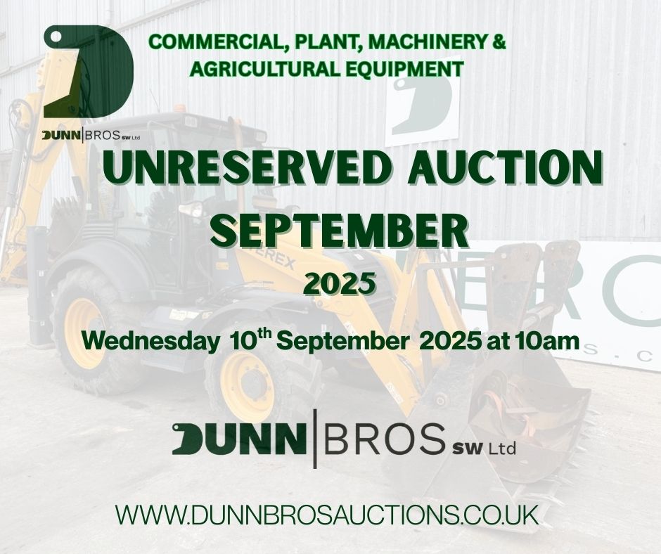UNRESERVED Timed Commercial,  Plant, Machinery and Agricultural Equipment - TIMED September 2025